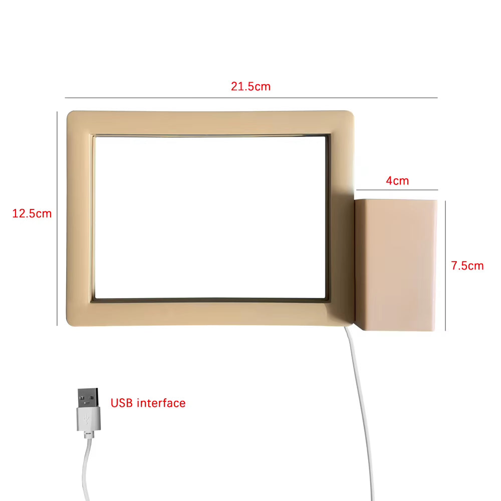Rewritable Message Board Night Lights USB Transparent Acrylic Reminder ...